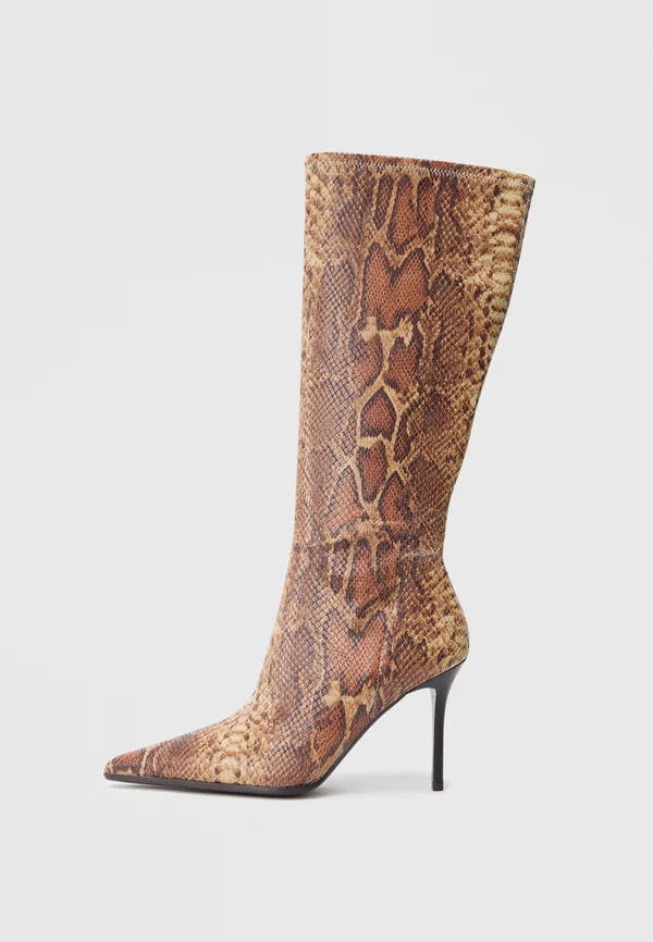 High heeled boots - multi-coloured