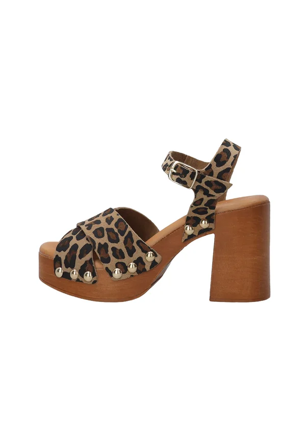 HIGH HEELED - Clogs - brown