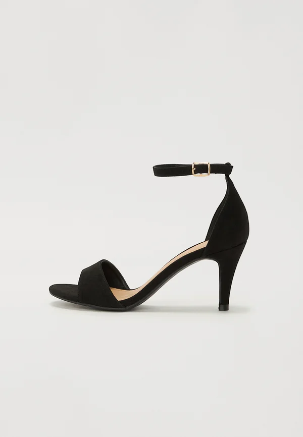 High heeled sandals - black