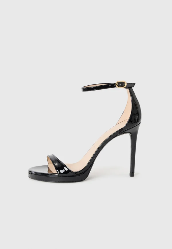 High heeled sandals - black