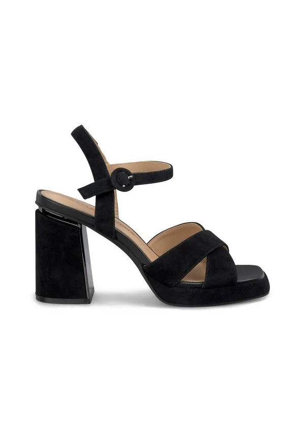 High heeled sandals - black