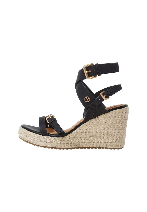 High heeled sandals - black