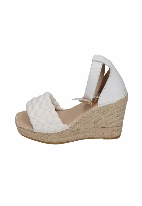 High heeled sandals - blanc
