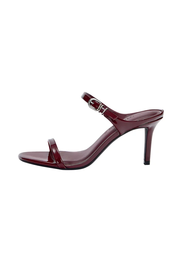 High heeled sandals - bordeaux