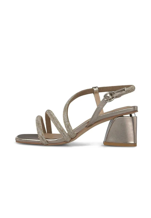 High heeled sandals - bronce