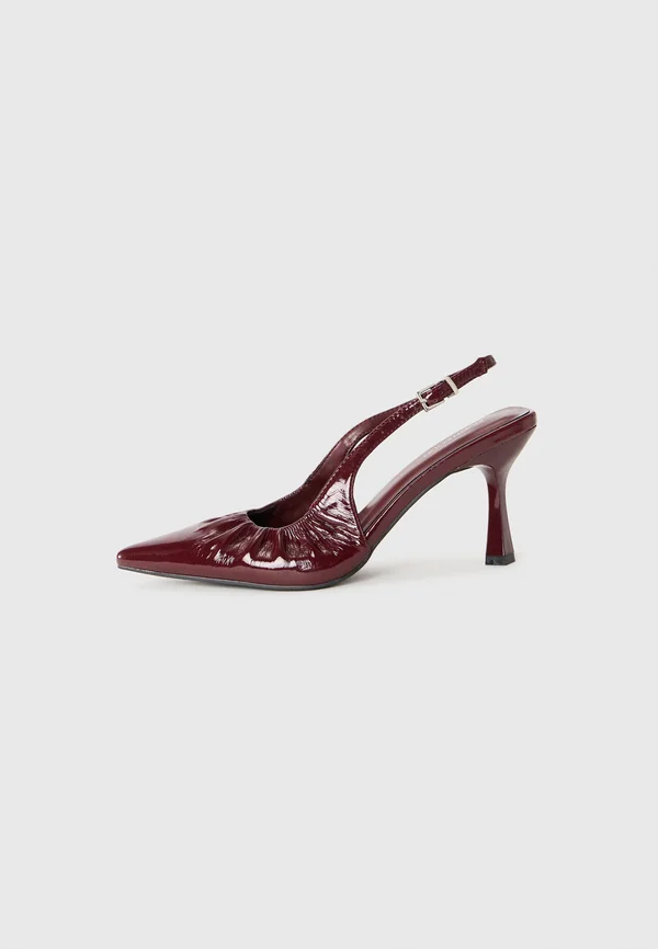 High heels - burgundy