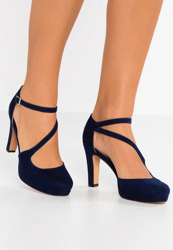 High heels - dark blue