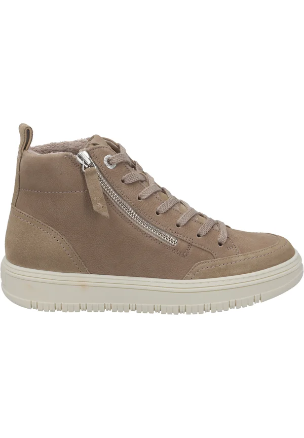 High-top trainers - beige