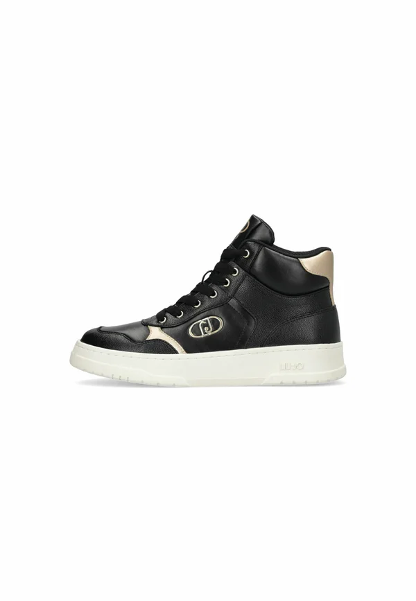 High-top trainers - black