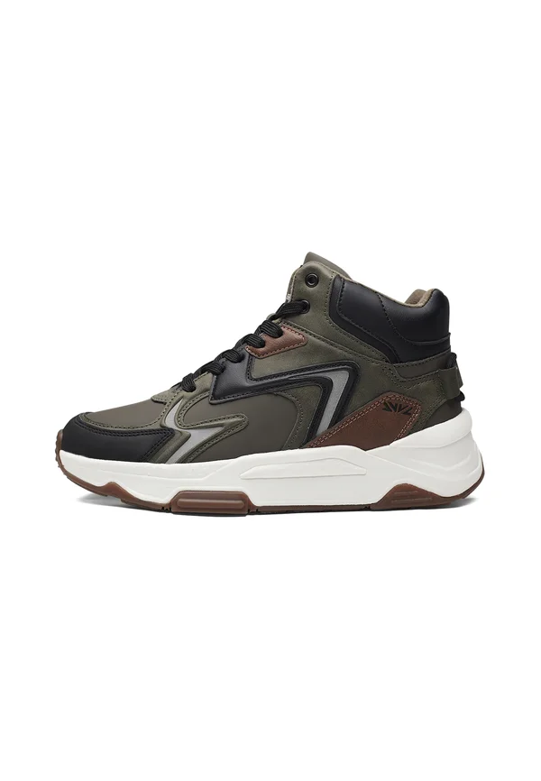 High-top trainers - khaki black