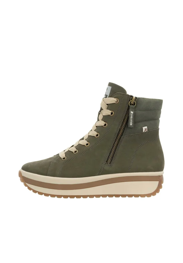 High-top trainers - khaki