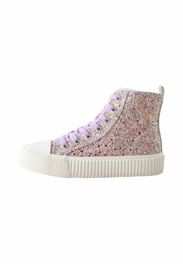 High-top trainers - multi glitter