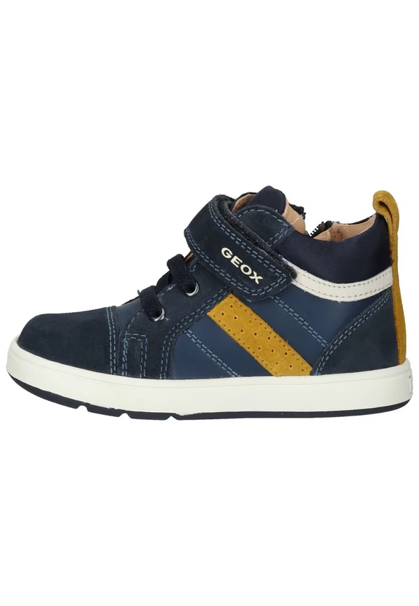 High-top trainers - navy curry