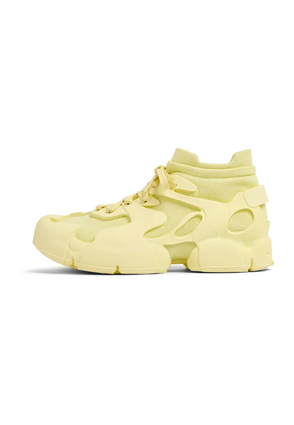 High-top trainers - pastel gelb