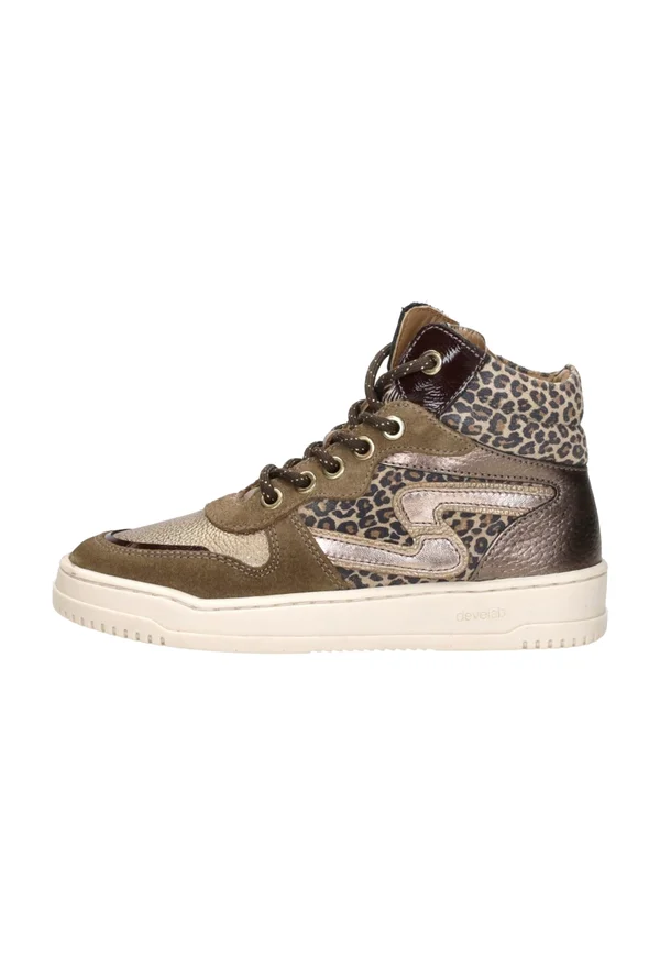 High-top trainers - taupe