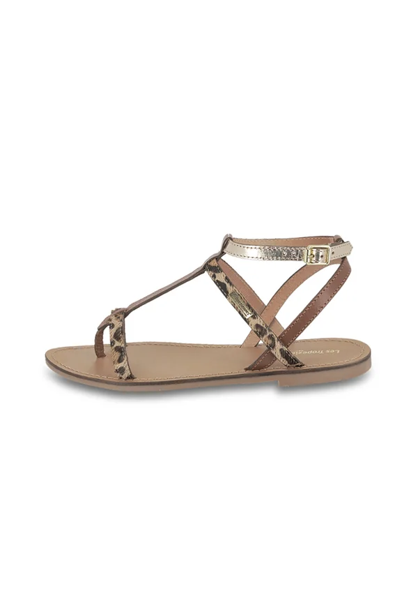 HILADEN - T-bar sandals - leopard
