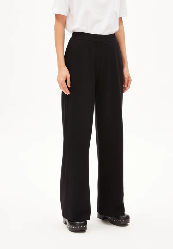 HIMAARI - Trousers - black