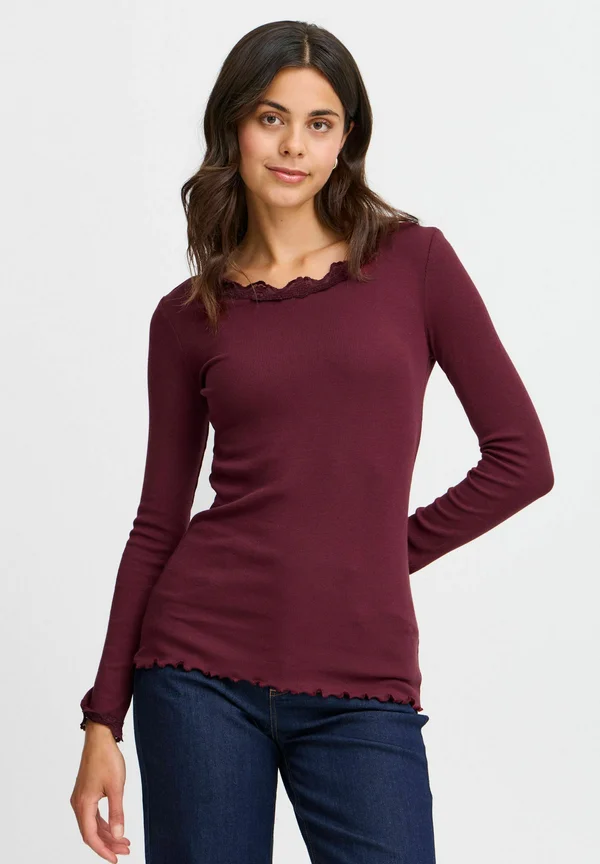HIZAMOND - Long sleeved top - tawny port