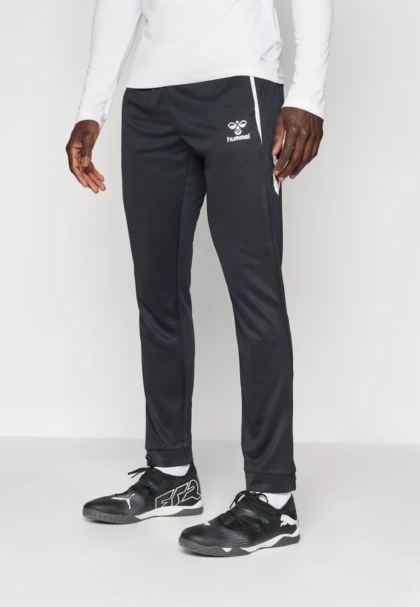 HMLLEAD TRACK PANTS - Tracksuit bottoms - black