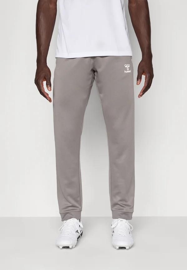 HMLLEAD TRACK PANTS - Tracksuit bottoms - steel gray