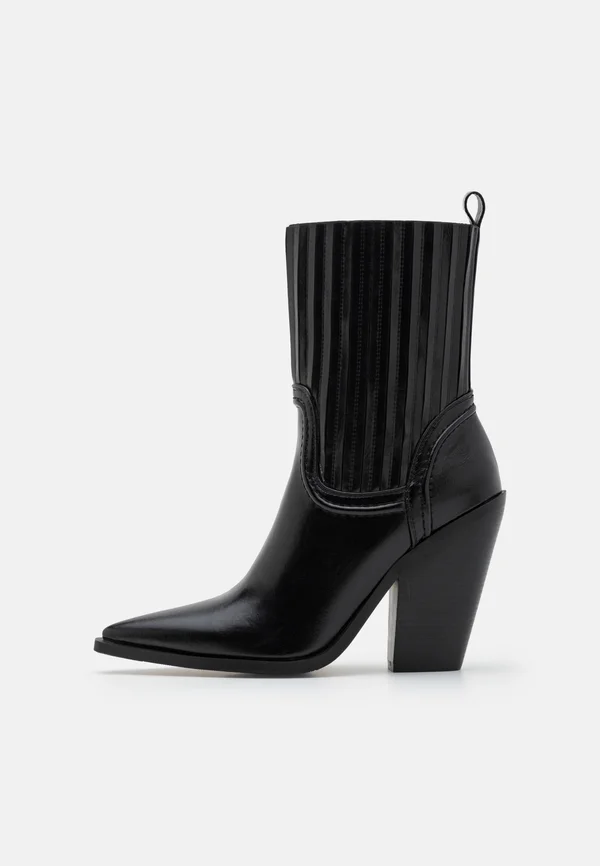HONCHO - High heeled ankle boots - black