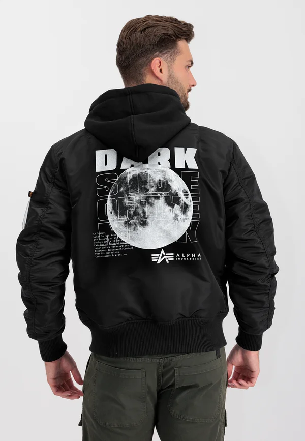 HOOD DARK SIDE - Bomber Jacket - black reflective