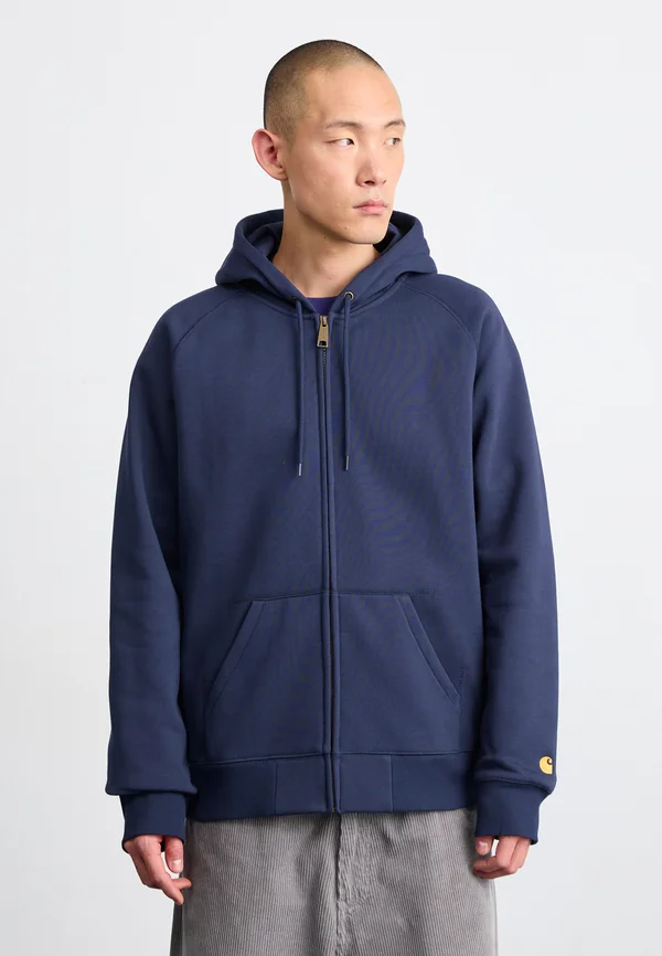 HOODED CHASE JACKET - Hoodie - mizar/gold