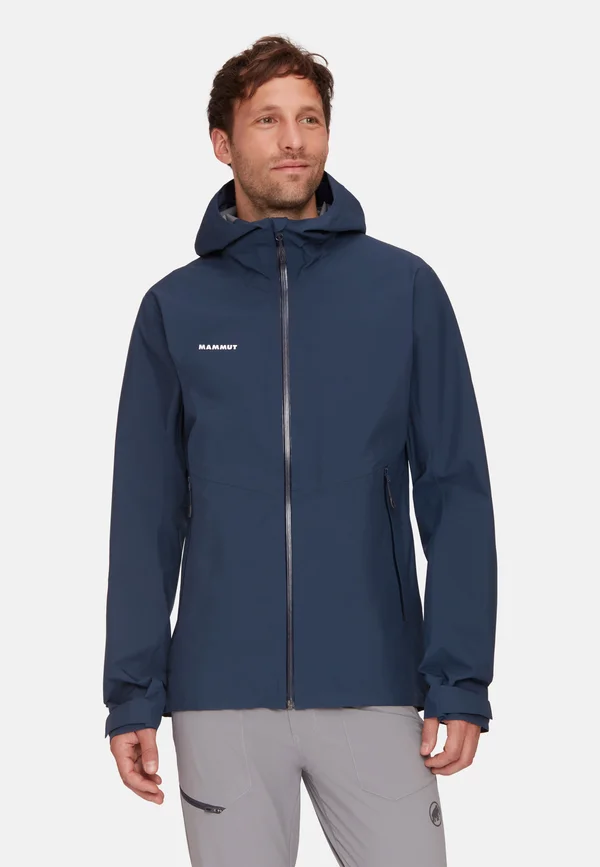 HOODED  - Hardshell jacket - marine