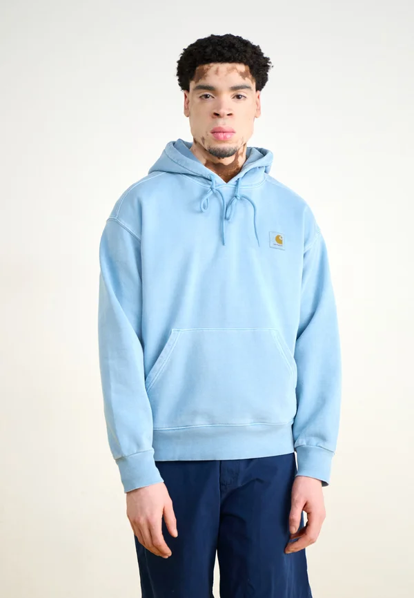 HOODED NELSON  - Sweatshirt - clay blue