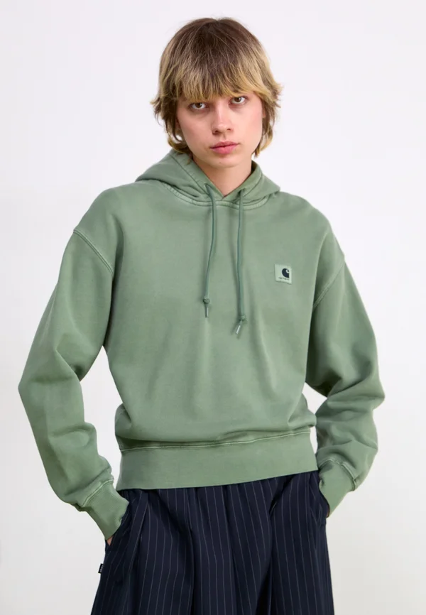 HOODED NELSON - Sweatshirt - park garment dyed