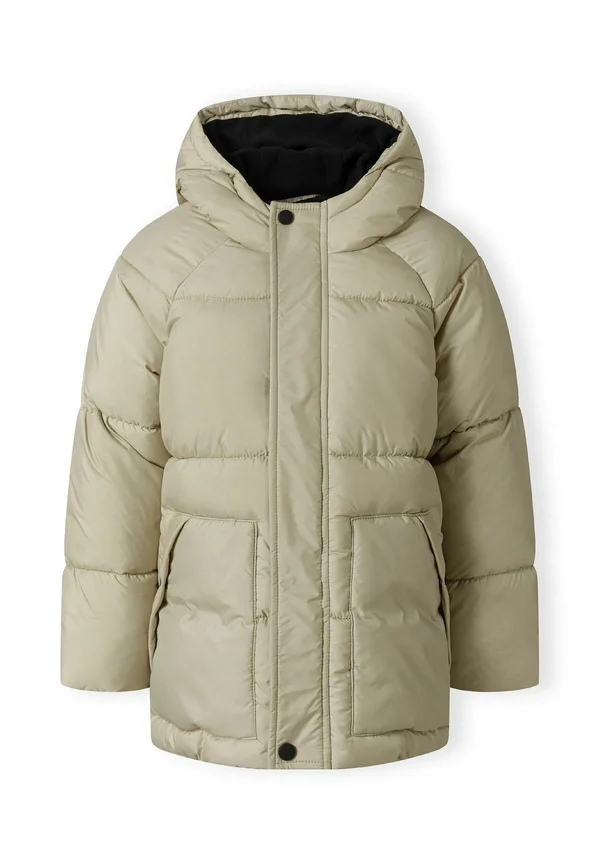 HOODED PUFFER WITH POCKETS - Winter jacket - sand