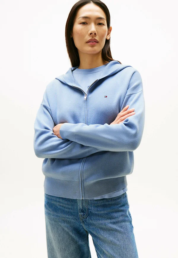 HOODED - Zip-up sweatshirt - brisk blue