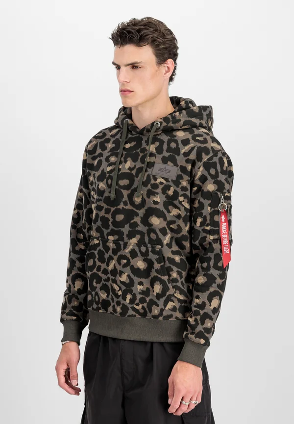 Hoodie - forest leo camo