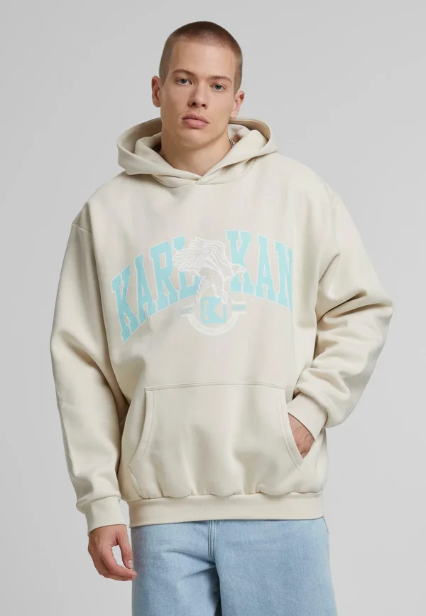 Hoodie - light sand light blue