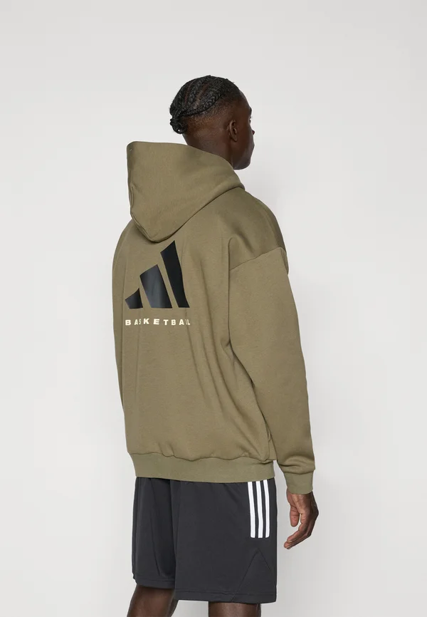 Hoodie - olive strata