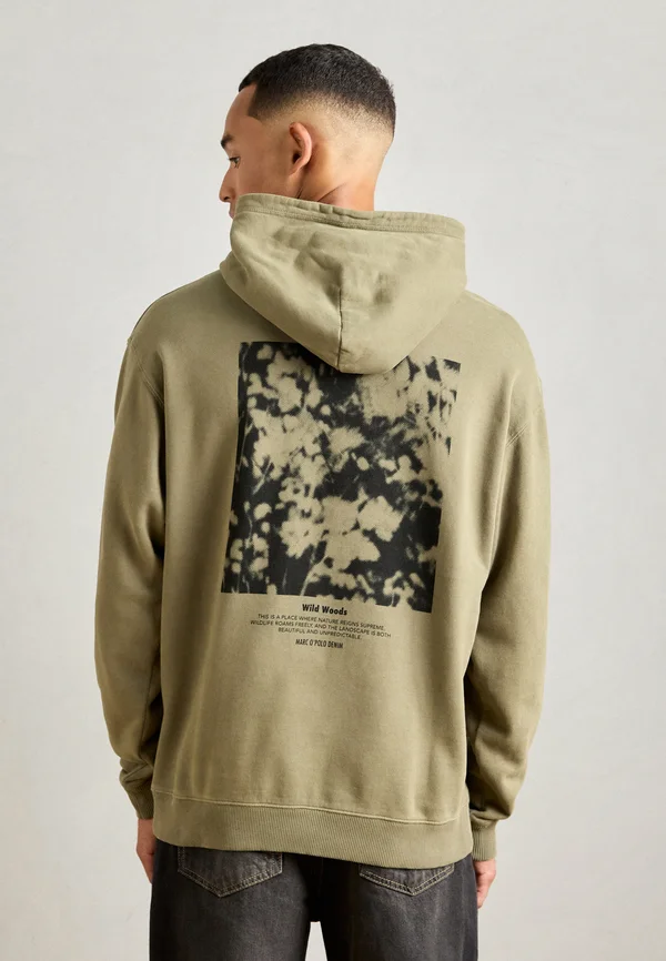 HOODIE PRINT RELAXED FIT - Hoodie - oak ash