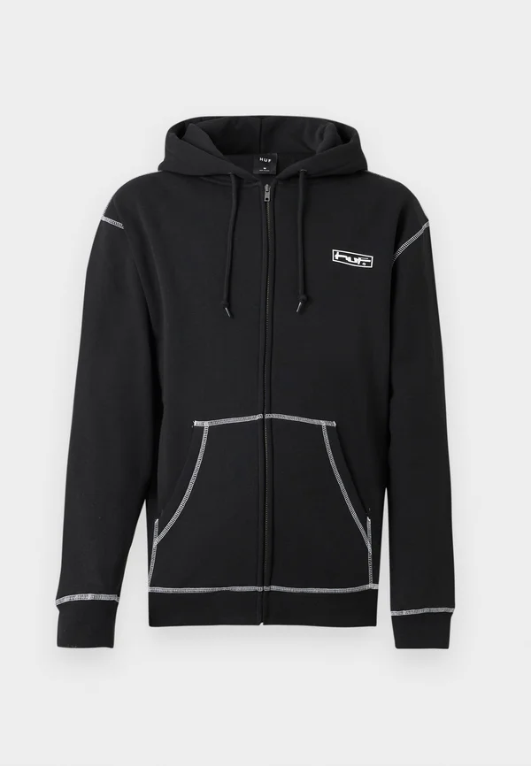 HOODIE UNISEX - Zip-up sweatshirt - black