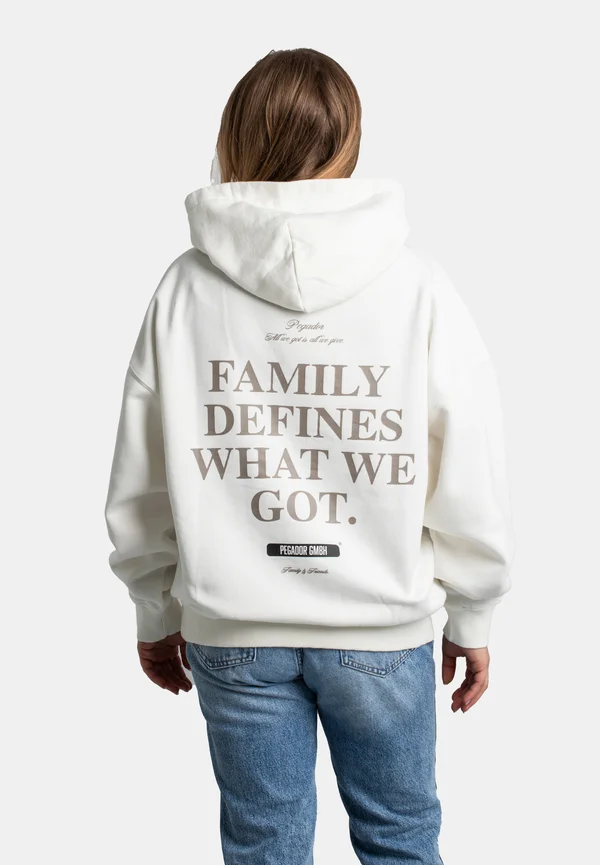 Hoodie - washed warm white