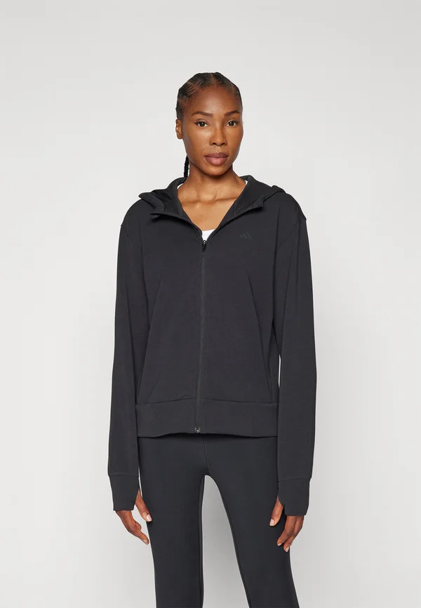 HOODIE - Zip-up sweatshirt - black