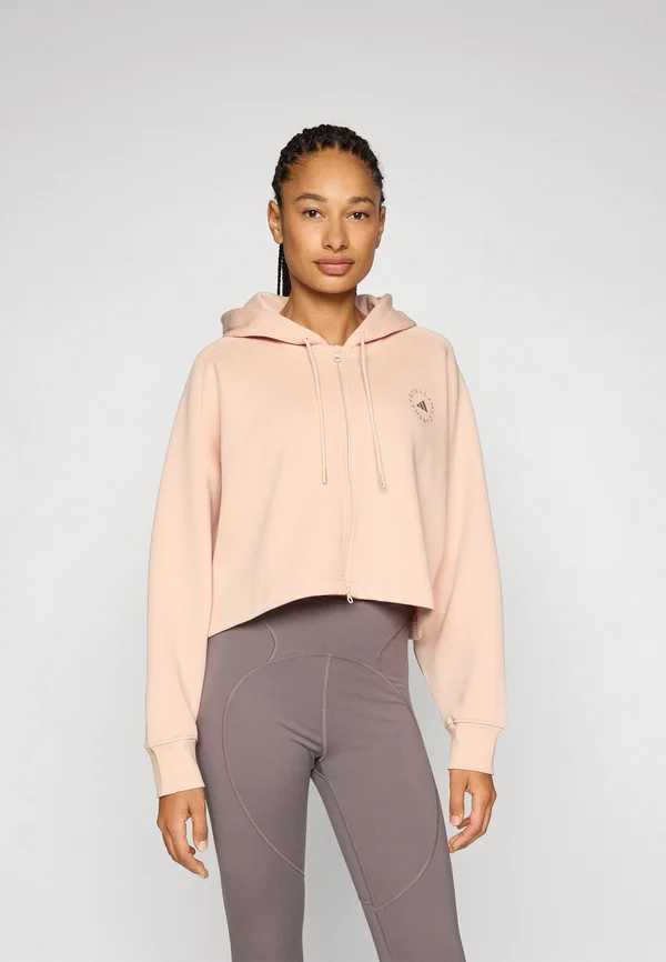 HOODIE - Zip-up sweatshirt - soft powder