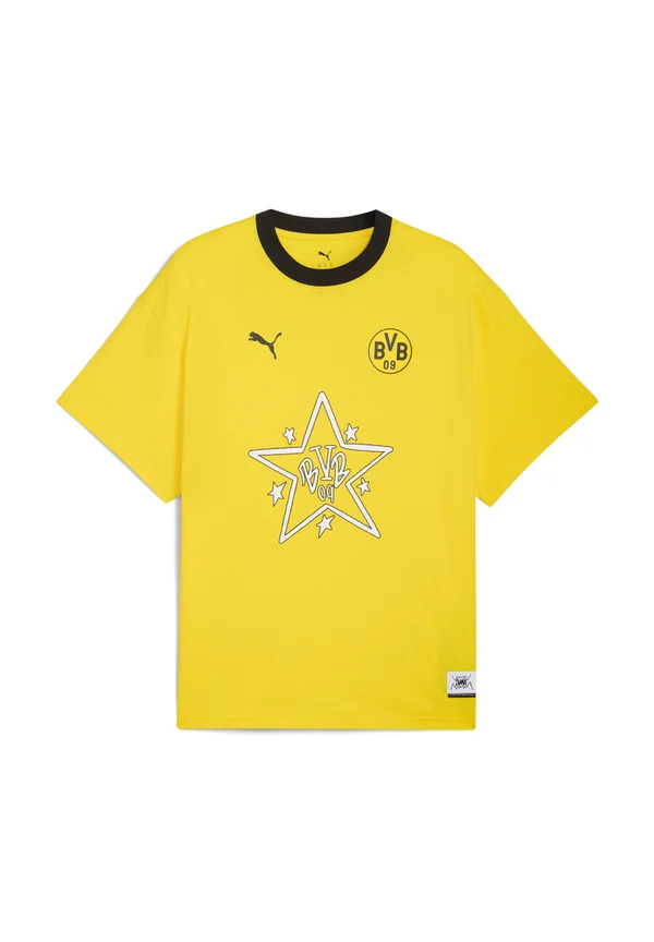 HOOPS DORTMUND - Print T-shirt - faster yellow