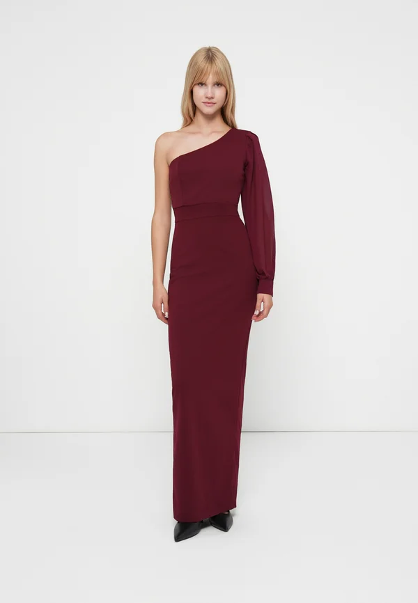 HOPE ONE SHOULDER MAXI - Occasion wear - wine