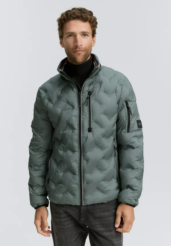 HYBRID  MIT VERSTAUBARER KAPUZE - Light jacket - washed jasper green