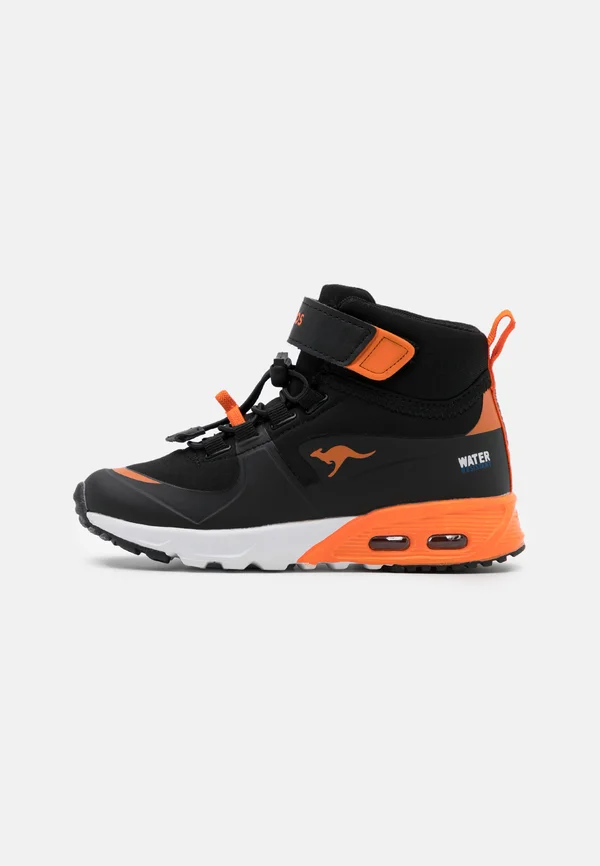 HYDRO UNISEX - High-top trainers - jet black/neon orange