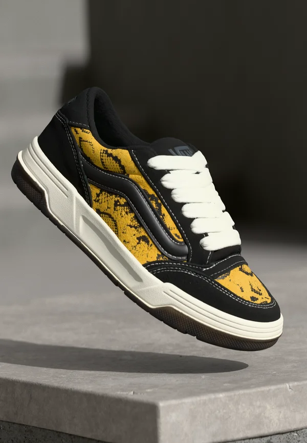 HYLANE UNISEX - Skate shoes - black/yellow
