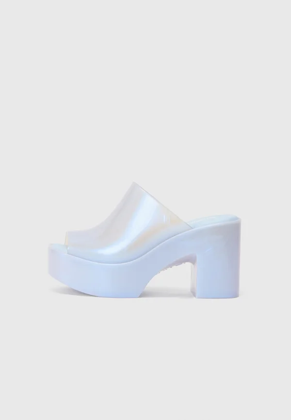 HYPE - Heeled mules - pearly blue