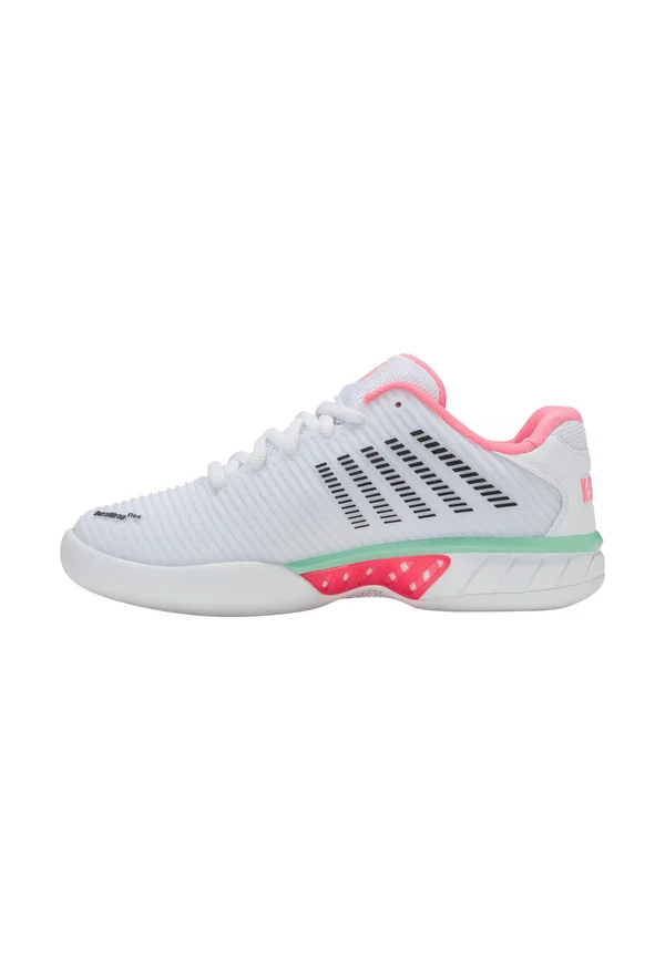 HYPERCOURT EXPRESS 2 - Multicourt tennis shoes - white/neon pastel pink/black