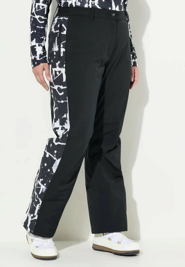 HYPRAR ABSTRACT PRINT - Trousers - black