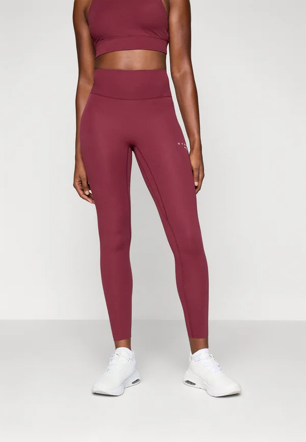 HYROX SHAPELUXE - Leggings - ruby shimmer