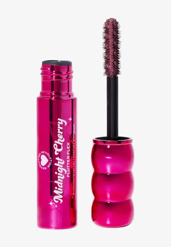 I HEART REVOLUTION MIDNIGHT CHERRY FLUTTER FLEX MASCARA - Mascara - burgundy